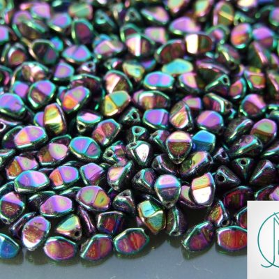 10g Pinch Kumihimo Beads Jet Red Iris Michael's UK Jewellery