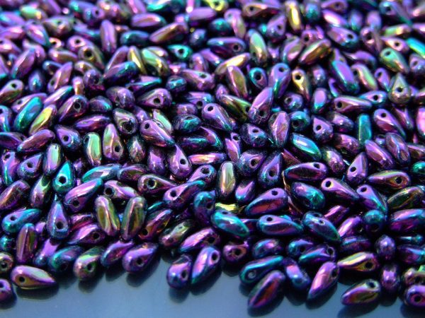 10g Rizo Beads 2.5x6mm Iris Purple Michael's UK Jewellery
