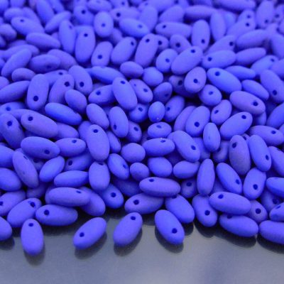 RIZO Czech Pressed Beads Neon Ocean Blue beads mouse