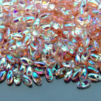 RIZO Czech Pressed Beads Rosaline AB beads mouse