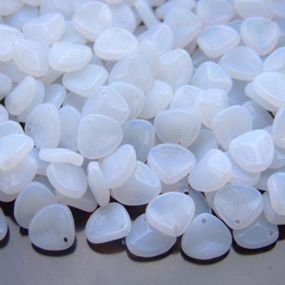 10g Rose Petal Beads Alabaster 8x7mm 02010 beads mouse