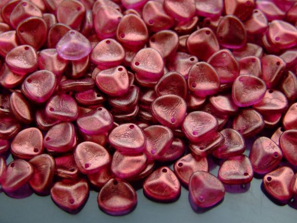 10g Rose Petal Beads Madder Rose Halo 8x7mm 29260CR beads mouse