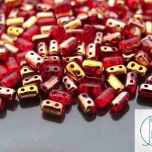 10g Rulla Beads Ruby Capri Gold Michael's UK Jewellery