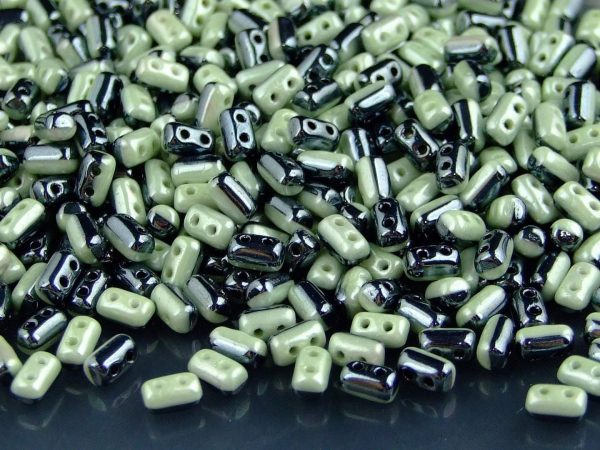 10g Rulla Duets Beads Black White Green Luster Michael's UK Jewellery