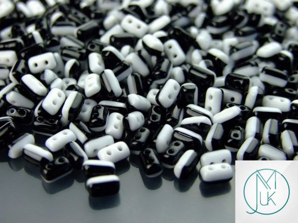 10g Rulla Duets Beads Black White Michael's UK Jewellery