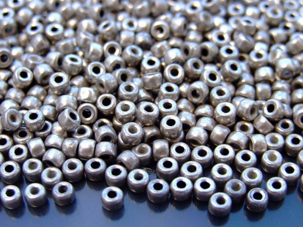 10g Silver Luster Jet MATUBO Seed Beads 6/0 4mm Michael's UK Jewellery