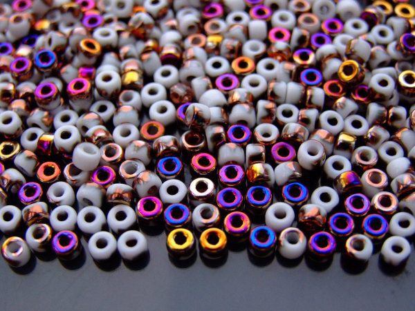 10g Sliperit Chalk MATUBO Seed Beads 6/0 4mm Michael's UK Jewellery