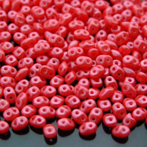 20g MATUBO™ Beads SuperDuo Alabaster Pearl Shine Rose 24003AL beads mouse