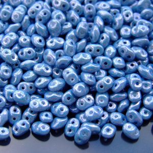 20g MATUBO™ Beads SuperDuo Chalk Blue Luster LB03000 beads mouse