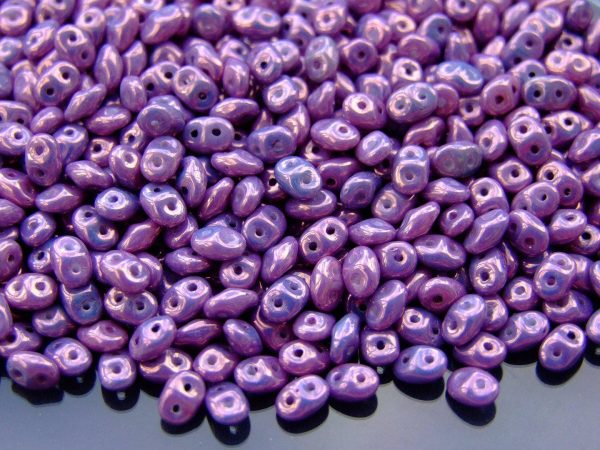 MATUBO™ Beads SuperDuo Chalk Vega Luster Luster Metallic Amethyst LE03000 beads mouse