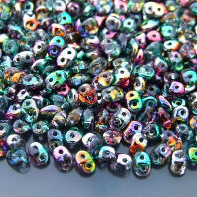 10g SuperDuo Beads Coated Marea Peacock Gold Michael's UK Jewellery