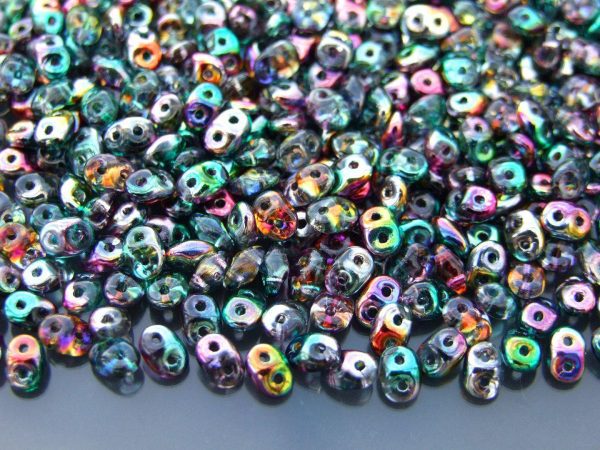 10g SuperDuo Beads Coated Marea Peacock Gold Michael's UK Jewellery