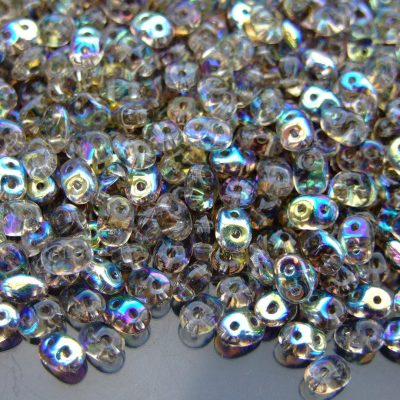 20g MATUBO™ Beads SuperDuo AB Diamond Transparent Black beads mouse