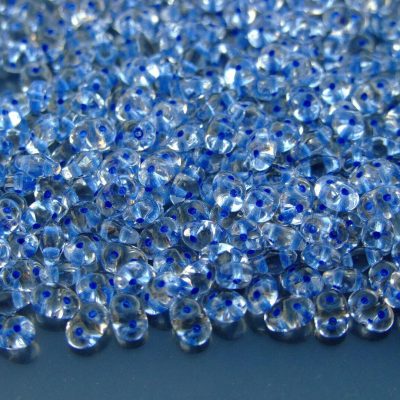 20g MATUBO™ Beads SuperDuo Crystal Blue Lined 44836CR beads mouse