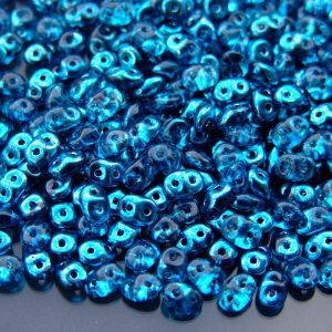 20g MATUBO™ Beads SuperDuo Metalust Half Blue Turq. Crystal S25366CD beads mouse