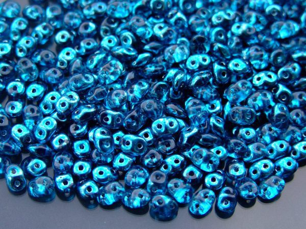 20g MATUBO™ Beads SuperDuo Metalust Half Blue Turq. Crystal S25366CD beads mouse