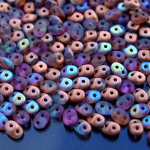 20g MATUBO™ Beads SuperDuo Matt Copper Rainbow Crystal 98833CR beads mouse