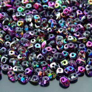 20g MATUBO™ Beads SuperDuo Crystal Magic Violet Grey 95500CR beads mouse