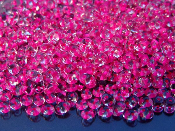 20g MATUBO™ Beads SuperDuo Crystal Pink Lined 44877CR beads mouse