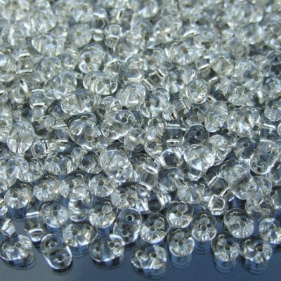 10g SuperDuo Beads Crystal Silver Lined Michael's UK Jewellery
