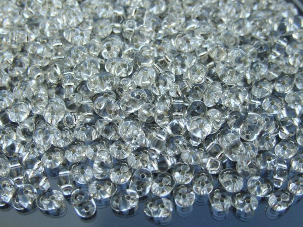 10g SuperDuo Beads Crystal Silver Lined Michael's UK Jewellery