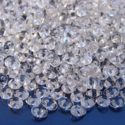 20g MATUBO™ Beads SuperDuo Crystal White Lined 44802CR beads mouse