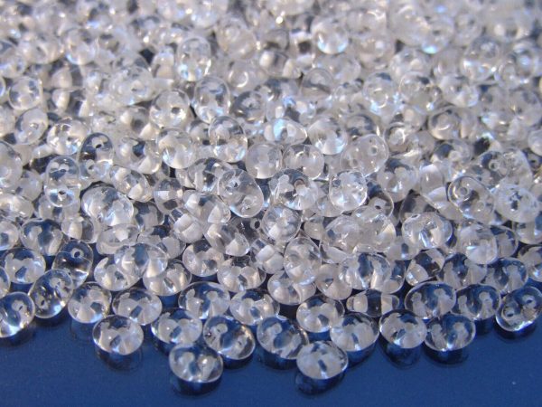 20g MATUBO™ Beads SuperDuo Crystal White Lined 44802CR beads mouse