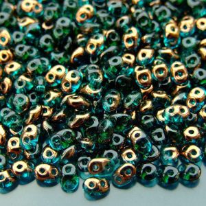 20g MATUBO™ Beads SuperDuo Half Bronze Emerald Luster RR50720 beads mouse