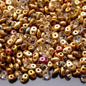 10g SuperDuo Beads Gold Mix Michael's UK Jewellery