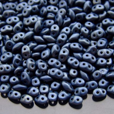 20g MATUBO™ Beads SuperDuo Matte Metallic Jet 29400 beads mouse