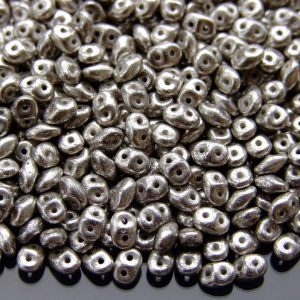 20g MATUBO™ Beads SuperDuo Jet Old Silver TS23980 beads mouse