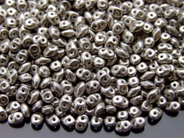 20g MATUBO™ Beads SuperDuo Jet Old Silver TS23980 beads mouse