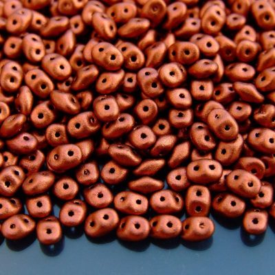 10g MATUBO™ Beads SuperDuo Matte Metallic Dark Copper K0175 beads mouse