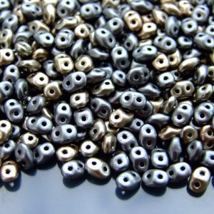 20g MATUBO™ Beads SuperDuo Matte Metallic Leather K0167 beads mouse
