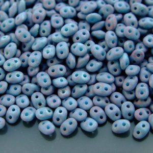 20g MATUBO™ Beads SuperDuo Nebula Blue Turquoise Matte S8C63030 beads mouse
