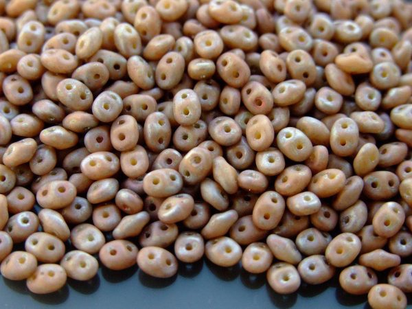 20g MATUBO™ Beads SuperDuo Nebula Matte Beige Opaque S8C13020 beads mouse