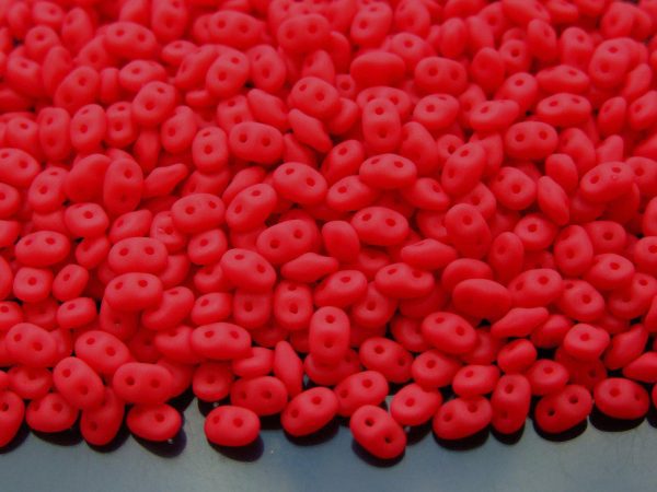 10g SuperDuo Beads Neon Red Michael's UK Jewellery
