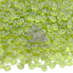 20g MATUBO™ Beads SuperDuo Olivine Matte Transparent Green