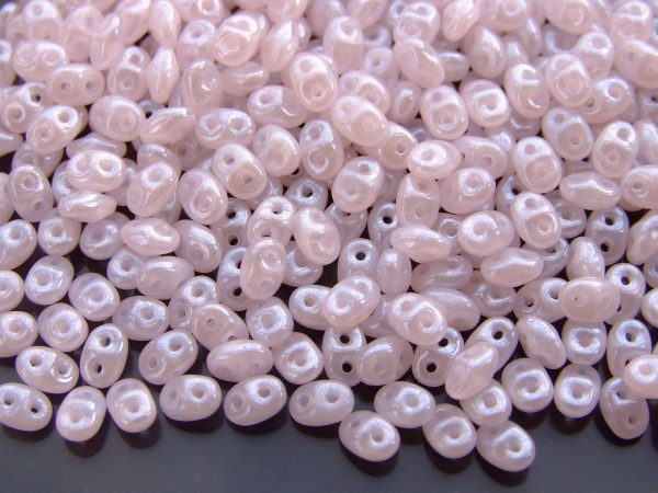 20g MATUBO™ Beads SuperDuo Opal Luster Light Pink L71200 beads mouse