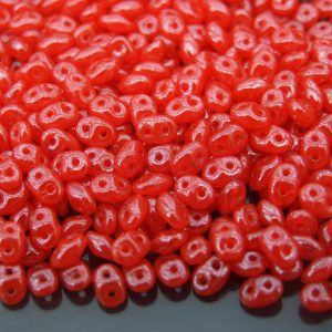 20g MATUBO™ Beads SuperDuo Opal Luster Bright Red L91220 beads mouse