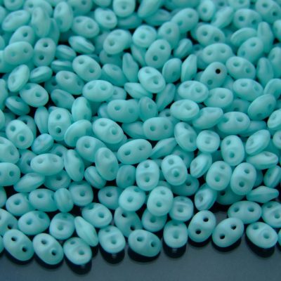 20g MATUBO™ Beads SuperDuo Opal Matte Seafoam M61300 beads mouse