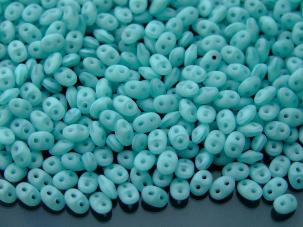20g MATUBO™ Beads SuperDuo Opal Matte Seafoam M61300 beads mouse