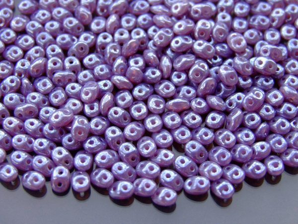 10g SuperDuo Beads Opal Violet Luster Michael's UK Jewellery