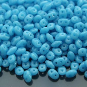 20g MATUBO™ Beads SuperDuo Opaque Turquoise Blue 63030 beads mouse