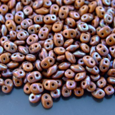 20g MATUBO™ Beads SuperDuo Nebula Matte Brown Umber Op. S8C13600 beads mouse