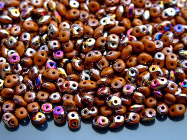 20g MATUBO™ Beads SuperDuo Sliperit Brown Umber Opaque ZE13600 beads mouse