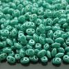 20g MATUBO™ Beads SuperDuo Luster Turquoise Green Opaque L63130 beads mouse