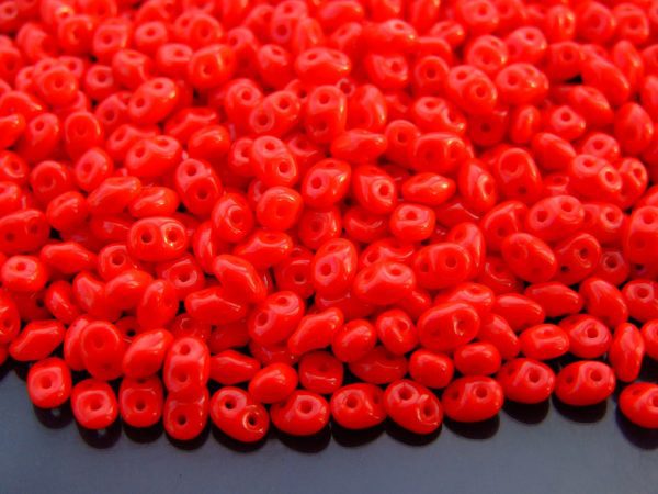 10g SuperDuo Beads Opaque Red Michael's UK Jewellery