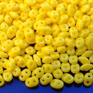 20g MATUBO™ Beads SuperDuo Opaque Lemon Yellow 83120 beads mouse