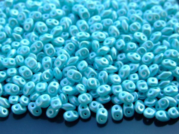 20g MATUBO™ Beads SuperDuo Azure Pearl Coat 25018AL beads mouse